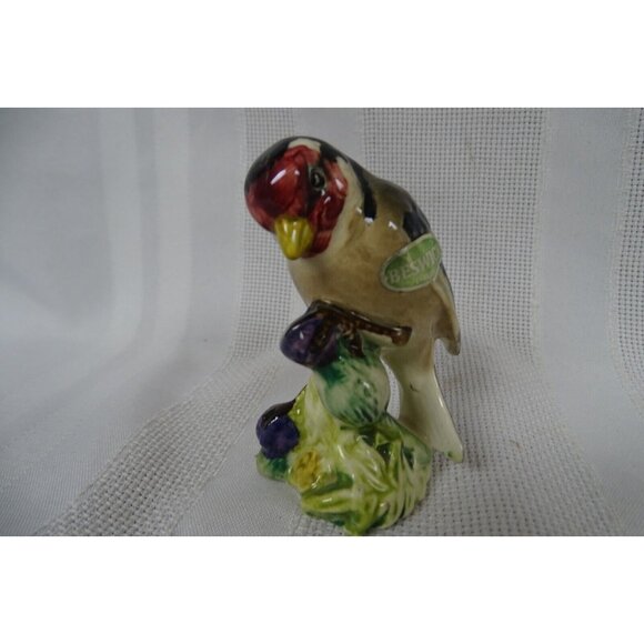 Beswick Ware Pig Promenade Band Michael PP6 Bass Drum & Goldfinch Bird Figurine - Picture 4 of 9